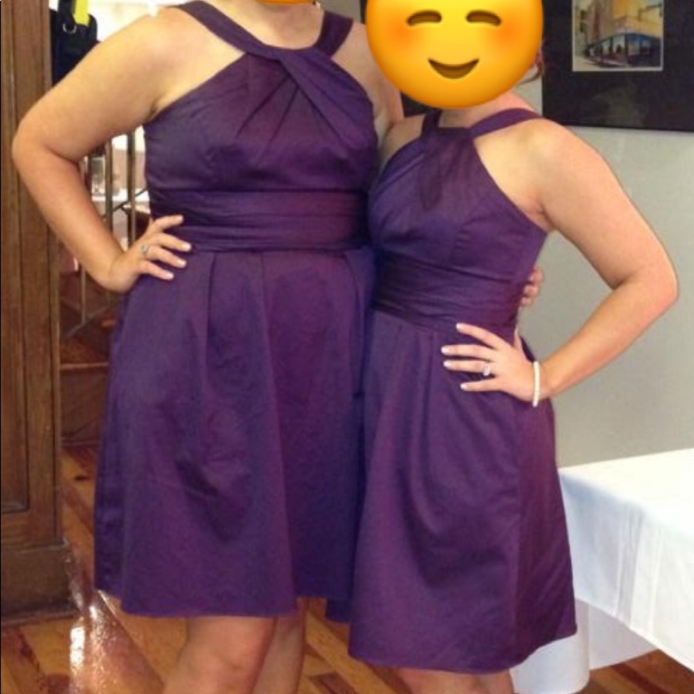 Plum bridesmaid dress